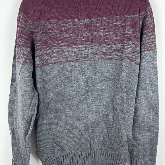 Burnside Sweater Size M Gray Long Sleeve Crew Neck Cable Knit Acrylic - Picture 6 of 9